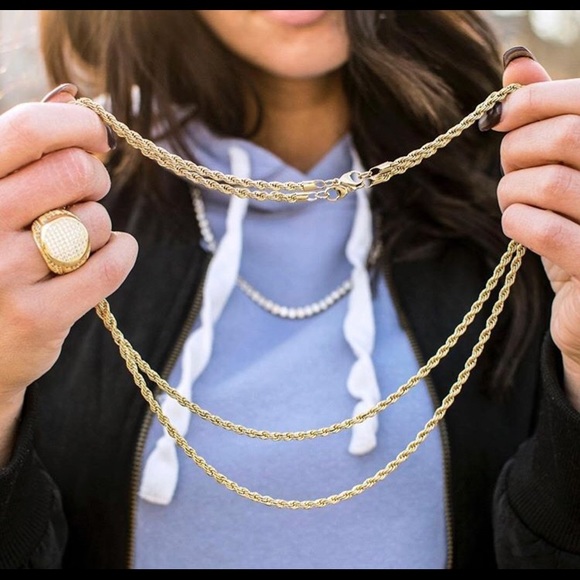 Jewelry - 💎 18K Yellow Gold Rope Chain Necklace💎